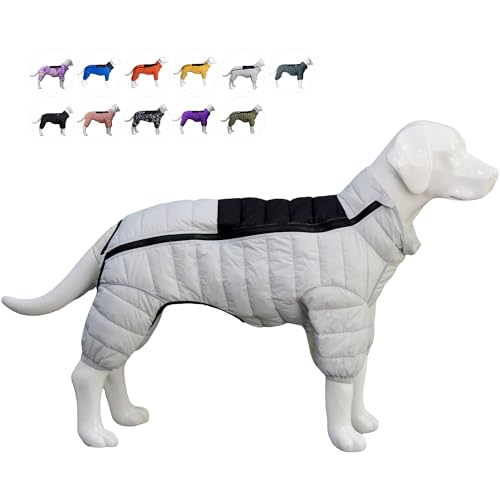 Hundemantel, warme Hundejacke, 4 Beine bedeckt, wasserdicht, Winddicht, reflektierende, warme Hundeweste, Hundeschneejacke für kleine, mittlere und große Hunde.Off White 3XL Hundemantel, warme Hundejacke, 4 Beine bedeckt, wasserdicht, Winddicht, reflektierende, warme Hundeweste, Hundeschneejacke für kleine, mittlere und große Hunde.Off White 3XL von lovelonglong