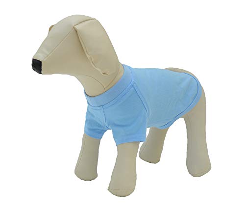 Lovelonglong Hund T-Shirt, 100% Baumwolle, Haustier T-Shirt, Hund-Unterhemd T-Shirts Für kleine Hunde Light-Blue M Lovelonglong Hund T-Shirt, 100% Baumwolle, Haustier T-Shirt, Hund-Unterhemd T-Shirts Für kleine Hunde Light-Blue M von lovelonglong