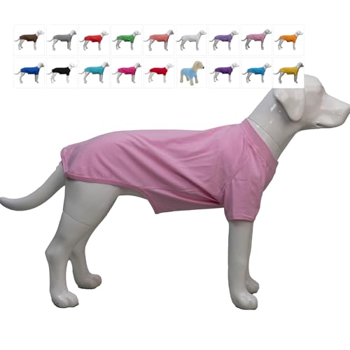 Lovelonglong Hund T-Shirt, 100% Baumwolle, Haustier T-Shirt, Hund-Unterhemd T-Shirts Für kleine Hunde Pink L Lovelonglong Hund T-Shirt, 100% Baumwolle, Haustier T-Shirt, Hund-Unterhemd T-Shirts Für kleine Hunde Pink L von lovelonglong