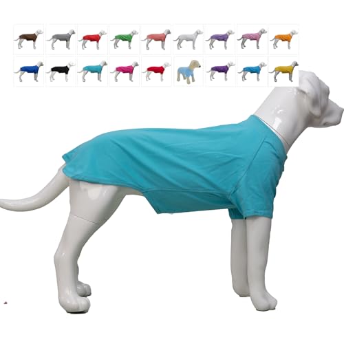 Lovelonglong Hund T-Shirt, 100% Baumwolle, Haustier T-Shirt, Hund-Unterhemd T-Shirts Für kleine Hunde Turquoise XS Lovelonglong Hund T-Shirt, 100% Baumwolle, Haustier T-Shirt, Hund-Unterhemd T-Shirts Für kleine Hunde Turquoise XS von lovelonglong