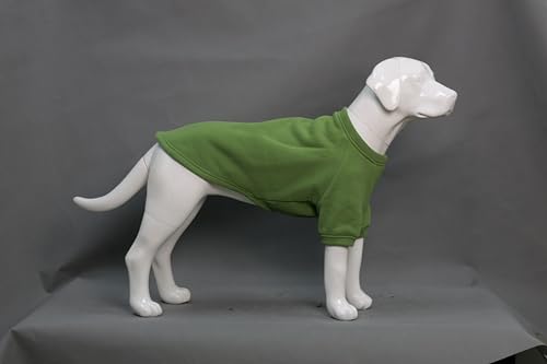 Lovelonglong Hunde-Sweatshirt für kaltes Wetter, Herbst und Winter, Hunde-T-Shirts für kleine, mittelgroße und große Hunde, Blattgrün, Größe 3XL von lovelonglong
