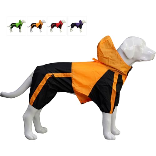 Lovelonglong Welsh Corgi Dog Hooded Raincoat, Dachshund Rain Jacket Poncho Waterproof Clothes with Hood Breathable 4 Feet Four Legs Rain Coats for Corgis Dachshund Orange D-M Lovelonglong Welsh Corgi Dog Hooded Raincoat, Dachshund Rain Jacket Poncho Waterproof Clothes with Hood Breathable 4 Feet Four Legs Rain Coats for Corgis Dachshund Orange D-M von lovelonglong