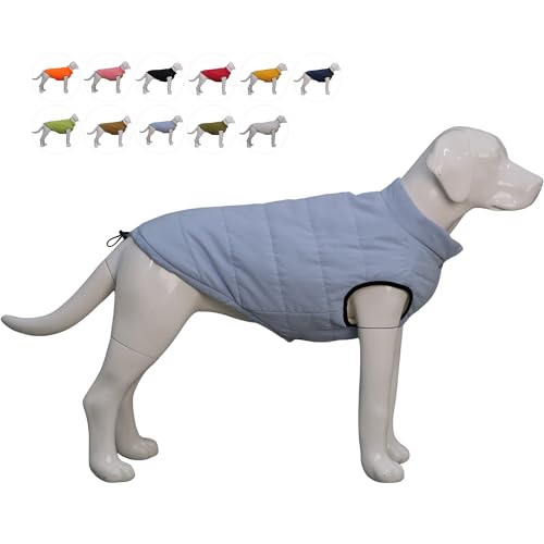 Lovelonglong wasserdichte Fleece-gefütterte Winterweste für Hunde - Knopf-Stil Hundemantel Grayblue M Lovelonglong wasserdichte Fleece-gefütterte Winterweste für Hunde - Knopf-Stil Hundemantel Grayblue M von lovelonglong