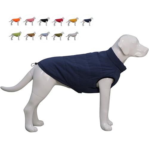 Lovelonglong wasserdichte Fleece-gefütterte Winterweste für Hunde - Knopf-Stil Hundemantel Navyblue M Lovelonglong wasserdichte Fleece-gefütterte Winterweste für Hunde - Knopf-Stil Hundemantel Navyblue M von lovelonglong