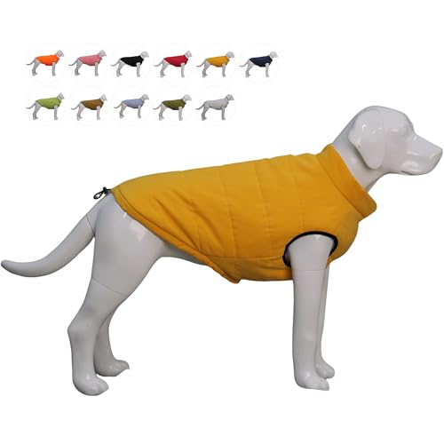 Lovelonglong wasserdichte Fleece-gefütterte Winterweste für Hunde - Knopf-Stil Hundemantel Yellow M Lovelonglong wasserdichte Fleece-gefütterte Winterweste für Hunde - Knopf-Stil Hundemantel Yellow M von lovelonglong