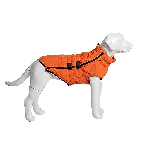 Warm Dog Jacket for Winter, Windproof Dog Vest Dog Cold Weather Coat for Small Medium Large Dogs Orange XL von lovelonglong