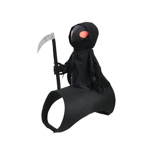 Loyimioo Halloween Haustier Kostüm Pferd Outfit mit Sensenmann Reiter für Katzen und Hunde M Loyimioo Halloween Haustier Kostüm Pferd Outfit mit Sensenmann Reiter für Katzen und Hunde M von loyimioo