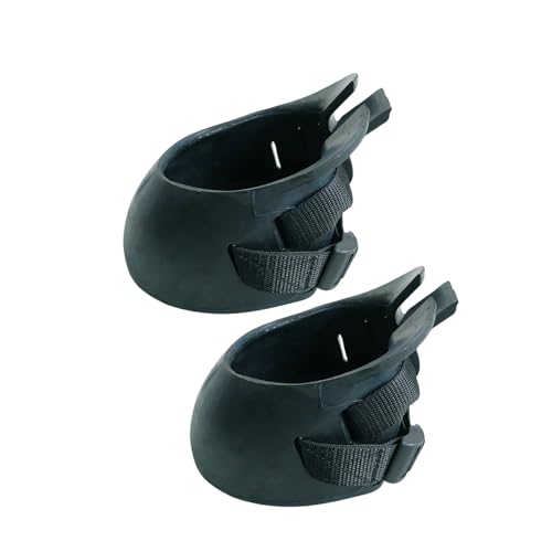 loyimioo Pferdehufschutzstiefel Verstellbare Gummihufschuhe für die Wundversorgung Schlamm und Mistbarriere rutschfeste Sohle (Paar von 2) L von loyimioo