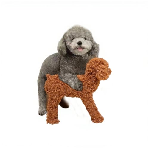 loyimioo Stabiler Saugfuß Beruhigendes Begleitspielzeug für Hunde mit Abnehmbarem Design für Kleine Mittelgroße Hunde mit Einer Höhe von 25cm (Braun) von loyimioo