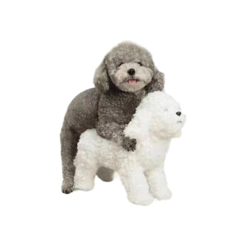 loyimioo Stabiler Saugfuß Beruhigendes Begleitspielzeug für Hunde mit Abnehmbarem Design für Kleine Mittelgroße Hunde mit Einer Höhe von 25cm (Weiß) von loyimioo