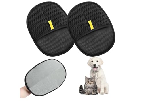 lrgnixs Pet Hair Remover Glove,2 Stück Fell Magnet Handschuh Mit Flohkamm,Doppelseitige Tierhaarentferner Handschuh für Reinigung Haarentfernung,Haarentfernungshandschuh für Hunde Katzen lrgnixs Pet Hair Remover Glove,2 Stück Fell Magnet Handschuh Mit Flohkamm,Doppelseitige Tierhaarentferner Handschuh für Reinigung Haarentfernung,Haarentfernungshandschuh für Hunde Katzen von lrgnixs