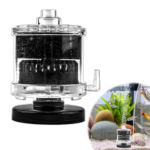 Aquarium-Schwammfilter, tauchfähiger Bio-Schaumstoff-Filter für Süßwasser, Meerwasser, gepflanzte Sauerstoff-Filtration, Kot, Saugen und Reinigen des Aquariums, ultra-leise Belüftung mit Luftstein Aquarium-Schwammfilter, tauchfähiger Bio-Schaumstoff-Filter für Süßwasser, Meerwasser, gepflanzte Sauerstoff-Filtration, Kot, Saugen und Reinigen des Aquariums, ultra-leise Belüftung mit Luftstein von ltteea