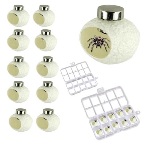 10 Sets Kleine Kokonhütten für Springspinnen Kokonhütten Springspinne Gehege Zubehör Haustier Reptilien Versteck Lebensraum Zubehör 10 Sets Kleine Kokonhütten für Springspinnen Kokonhütten Springspinne Gehege Zubehör Haustier Reptilien Versteck Lebensraum Zubehör von luchike