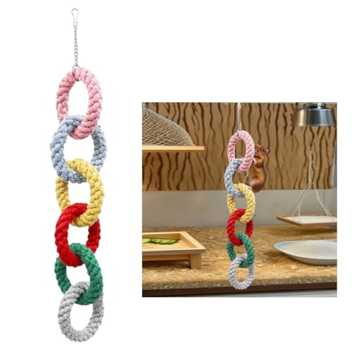 luchike 1 x Rattenspielzeug, Zuckergleiter, Spielzeug, Zuckergleiter, Käfigzubehör, Baumwollseilring, Kletterspielzeug für kleine Haustiere, Ratten, Eichhörnchen, Vögel luchike 1 x Rattenspielzeug, Zuckergleiter, Spielzeug, Zuckergleiter, Käfigzubehör, Baumwollseilring, Kletterspielzeug für kleine Haustiere, Ratten, Eichhörnchen, Vögel von luchike