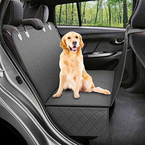Katzen Rucksack New Dog Car Seat Cover, Pet Dog Travel Car Pad, Cushion Cover Haustier Rucksack (Color : Black with Black) von luckxuan