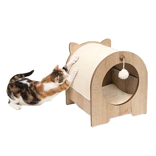 Kratzbäume Katzen/Katzen Kratzbaum Katzensprungplattform Klettergerüst Katzenklettergerüst Katzenkratzbrett Spielzeug Katzenstreu Katzenhaustier Katzenzubehör Kratzbaum für Katzen (Size : Large) von luckxuan