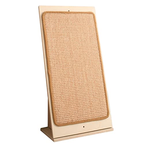 Kratzbäume Katzen/Katzen Kratzbaum Vertical Cat Scratching Board Sisal Pad Klauenspitzer sinkt Nicht Schmutz und verschleißfeste L-förmige Massivholzkatze Kratzbaum für Katzen von luckxuan