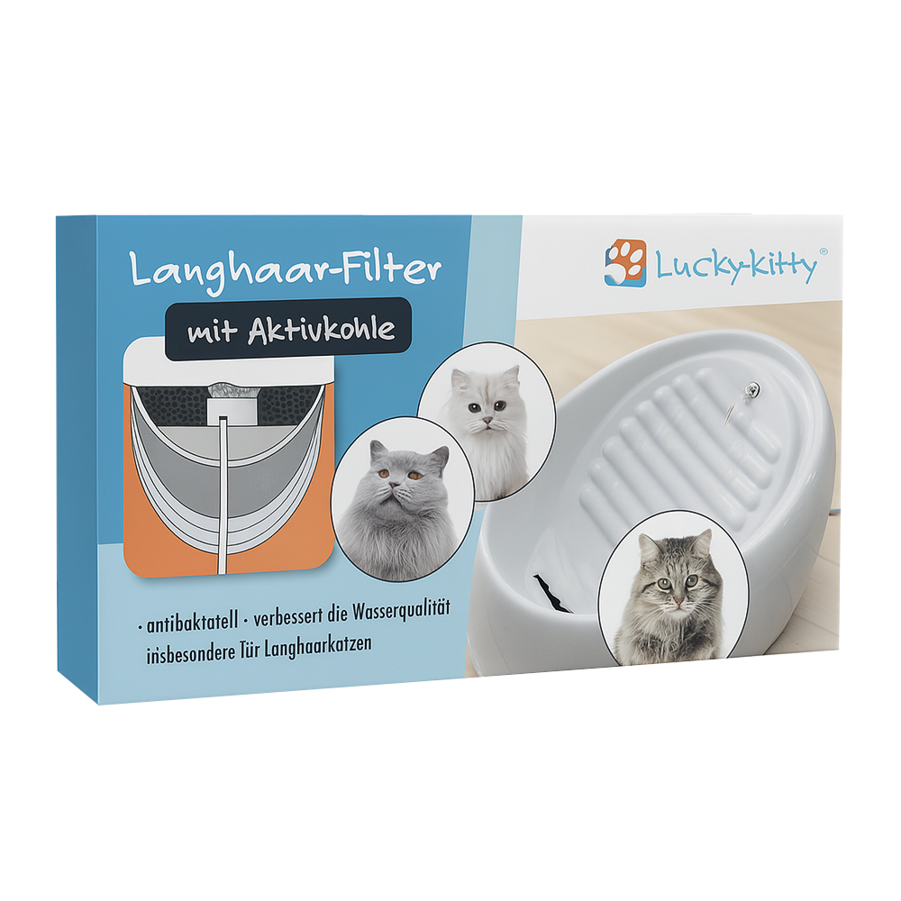 Lucky-Kitty Katzenbrunnen Keramik - Zubehör: Aktivkohle-Dauerfilter von lucky kitty