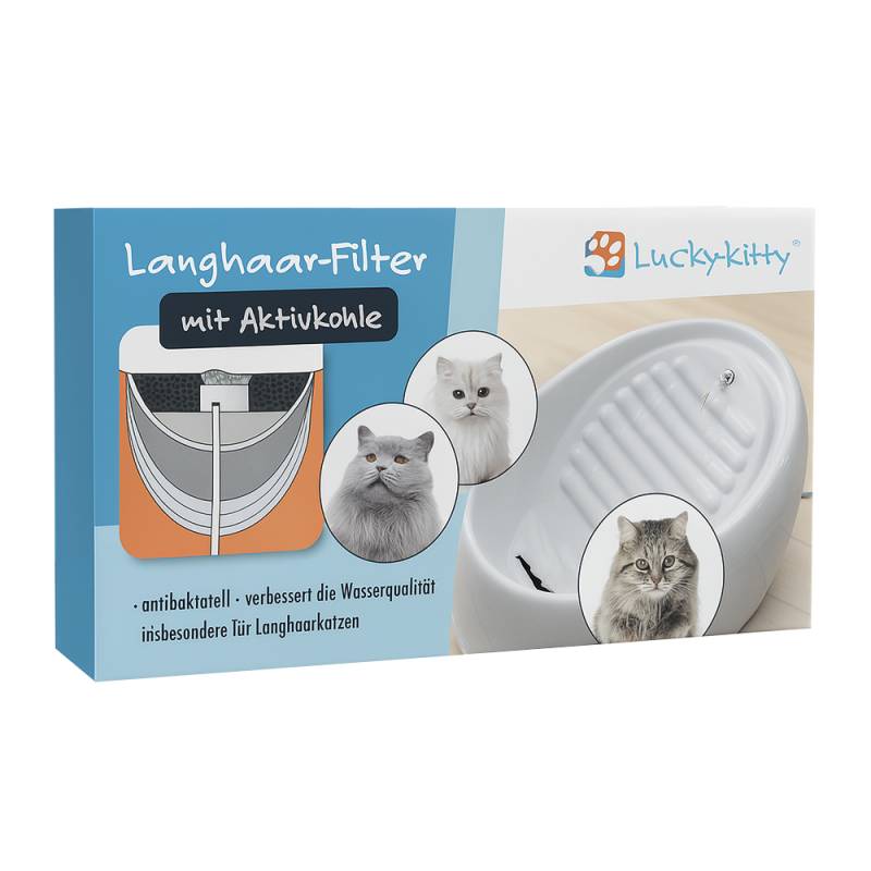 Lucky-Kitty Katzenbrunnen Keramik - Zubehör: Aktivkohle-Dauerfilter von lucky kitty