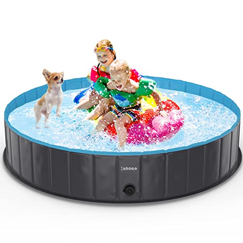 lunaoo Hundepool fur Große Hunde, Faltbare Schwimmbecken Hund Planschbecken Dog Pool, Tragbar PVC Hunde Pool Hundebadewanne Hundeschwimmbad für Große Kleine Hunde, Hellblau, 160 x 30 cm lunaoo Hundepool fur Große Hunde, Faltbare Schwimmbecken Hund Planschbecken Dog Pool, Tragbar PVC Hunde Pool Hundebadewanne Hundeschwimmbad für Große Kleine Hunde, Hellblau, 160 x 30 cm von lunaoo