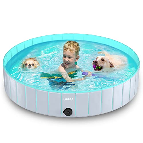 lunaoo Hundepool fur Große Hunde, Faltbare Schwimmbecken Hund Planschbecken Dog Pool, Tragbar PVC Hunde Pool Hundebadewanne Hundeschwimmbad für Große Kleine Hunde, Hellgrün, 160 x 30cm lunaoo Hundepool fur Große Hunde, Faltbare Schwimmbecken Hund Planschbecken Dog Pool, Tragbar PVC Hunde Pool Hundebadewanne Hundeschwimmbad für Große Kleine Hunde, Hellgrün, 160 x 30cm von lunaoo