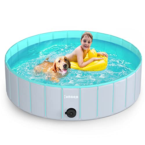 lunaoo Hundepool fur Große Hunde, Faltbare Schwimmbecken Hund Planschbecken Dog Pool, Tragbar PVC Hunde Pool Hundebadewanne Hundeschwimmbad für Große Kleine Hunde, Hellgrün, 80 x 20 cm lunaoo Hundepool fur Große Hunde, Faltbare Schwimmbecken Hund Planschbecken Dog Pool, Tragbar PVC Hunde Pool Hundebadewanne Hundeschwimmbad für Große Kleine Hunde, Hellgrün, 80 x 20 cm von lunaoo