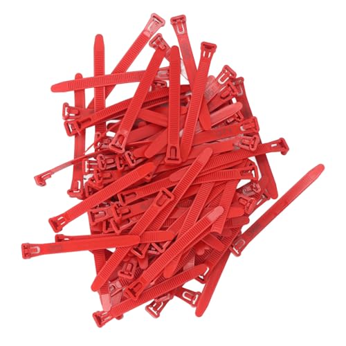 1~100 digitaler Reißverschlussstil Geflügelbänder Identifikations -Bein -Tags Wiederverwendbare Identifikationsbänder für Enten Küken Hühner Taubengänse und andere Geflügelgrün (Red) von lvifloae