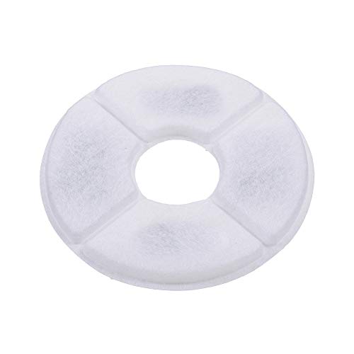12 Pack-Pack-Wasserspender Filterpatronen Katzen/Haustier Wasserspender Filter für kleine blütengesteuerte Katzen- und Hundwasserspender, runder aktivierter Kohlenstofffilterwagen (12 PCs) (4 PCs) (6 von lvifloae