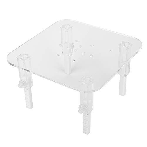 6,3x6.3inch Acrylhalt Lobable Protein Skimmer Ständer ， Transparenhalterung einstellbare Höhenabscheider Erhöhung des Zubehörs für Aquariumfischtank (klein) (Großer Eierstand) von lvifloae