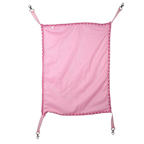 Frühlings- und Sommerkatze atmungsaktives Mesh Hängematte Pet Cat Cage Hängematte tragbare schnelle Trocknungsklamme Weiche Kissen Sitz Hanging Kätzchen Welpe Frettchen Tier (Rosa) von lvifloae
