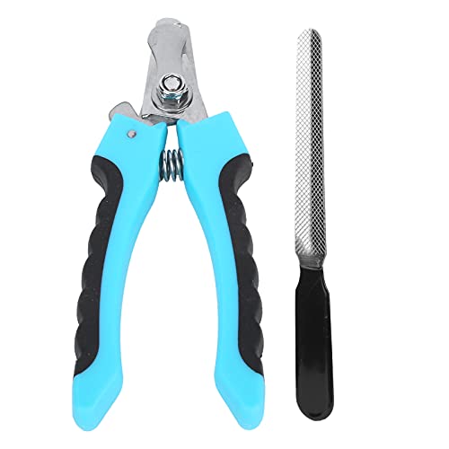Haustier Nagel knipser Set Edelstahl Hund Nagel Trimmer Sicherheits Schutz zur Vermeidung von Überschneiden für kleine, große und mittlere Hunde Katzen Haustier Zehen Nagel (Säureblau groß) von lvifloae