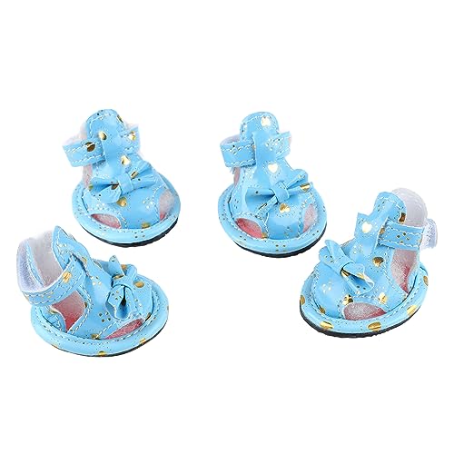 Lvifloae Hundesandalen atmungsaktivem Anti -Slip -Sommer -Haustierschuhe Verstellbares Bogendesign mit verstellbarem Hakenschleifengurt Water Proof PU -Sohle für Fußschutz im (3#) von lvifloae