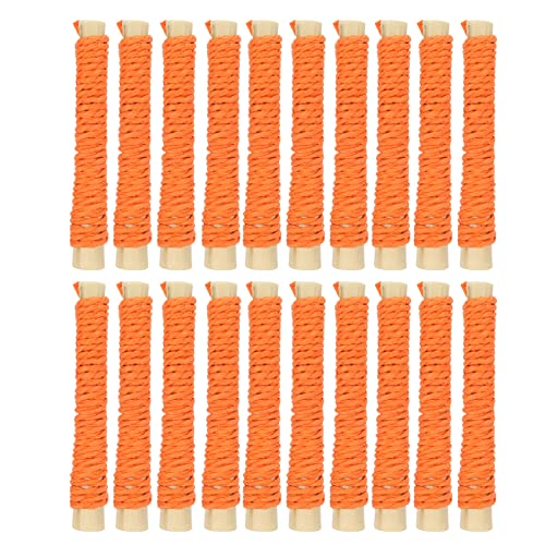 lvifloae 20 Stück Kaninchen-Leckerli, Kaninchen-Spielzeug, Hasen-Leckerli, Kaninchenfutter, Kaninchen-Kauartikel, süße Bambusstäbchen, origineller Duft zum Kauen von Kaninchen und Hamstern (Orange) von lvifloae