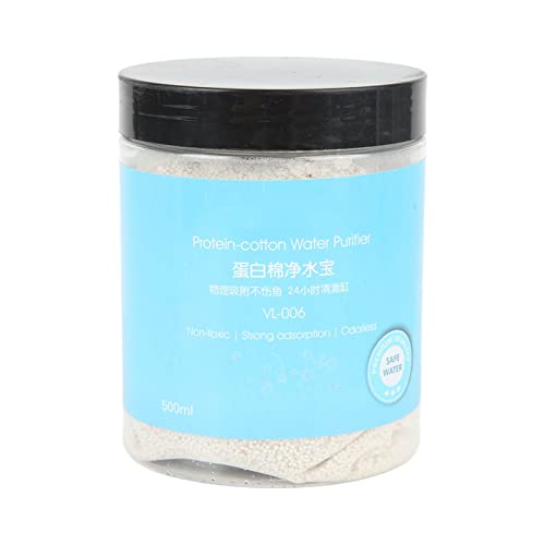 lvifloae 500 ml Filterharz Premium Wasserreinigungsmedien für Fischtanks entfernt gelbes Wasser und Geruchskontrollen Wachstum des Mikrobenwachstums für Aquarien- und Hausgebrauch von lvifloae