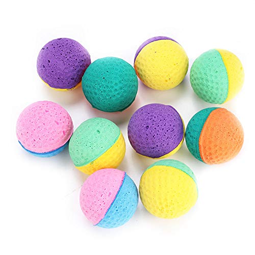 lvifloae Kätzchen-Kauspielzeug, 10 Stück, buntes Haustier-Katzen-Kätzchen-Spielspielzeug, Latexbälle, Katzenspielzeug für Hauskatzen, interaktive Katzenspielzeugbälle, lvifloae Kätzchen-Kauspielzeug, 10 Stück, buntes Haustier-Katzen-Kätzchen-Spielspielzeug, Latexbälle, Katzenspielzeug für Hauskatzen, interaktive Katzenspielzeugbälle, von lvifloae