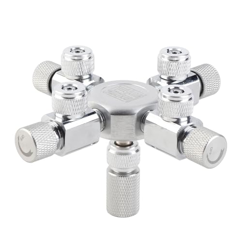 lvifloae W02 02 CO2 Split-Trimmer-Ventil für Aquarium Dual-Kanal-Luftausgangskontrolle Multi-Tank-Synchronisierungsluftversorgungssystem Fischtank Tank Carbon Quellmanagementwerkzeuge (4 Way Outlets) lvifloae W02 02 CO2 Split-Trimmer-Ventil für Aquarium Dual-Kanal-Luftausgangskontrolle Multi-Tank-Synchronisierungsluftversorgungssystem Fischtank Tank Carbon Quellmanagementwerkzeuge (4 Way Outlets) von lvifloae