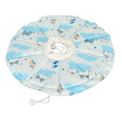 lvifloae verstellbare Katzenkegelkragen wasserabdichtende Erholung Weich atmungsable katelisabethanische Kragen mit Kordelkordel für die Wundheilung, die das Lecken beim Bissen (S -Halskragen: 12-25 von lvifloae