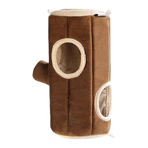 Hamsterbett | Kleintier-Blockhaus | Doppelseitiger Hamstertunnel im Kabinendesign | Mit Fleece überzogener Unterschlupf für kleine Haustiere | Vielseitiges Haustierbett für Hamster und kleine Haustier Hamsterbett | Kleintier-Blockhaus | Doppelseitiger Hamstertunnel im Kabinendesign | Mit Fleece überzogener Unterschlupf für kleine Haustiere | Vielseitiges Haustierbett für Hamster und kleine Haustier von lwxij