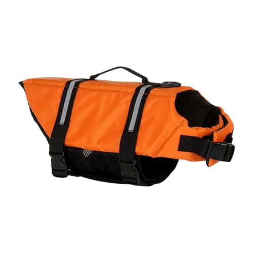 Haustierschwimmanzug, Hundelebensjacke, Haustierschwimmweste, schwimmendes Hundekabelbaum, reflektierende Sicherheitsdesign, verstellbare atmungsaktive Passform, Orange, Schwimmbad Kajaksee Reise Haustierschwimmanzug, Hundelebensjacke, Haustierschwimmweste, schwimmendes Hundekabelbaum, reflektierende Sicherheitsdesign, verstellbare atmungsaktive Passform, Orange, Schwimmbad Kajaksee Reise von lwxij