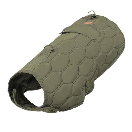Isolierter Hunde-Wintermantel, winddichte Hundeweste mit sicherer D-Ring-Seilbefestigung, wasserabweisende Haustierjacke, robuste, warme Haustier-Oberbekleidung für Outdoor-Abenteuer, Reisen und Isolierter Hunde-Wintermantel, winddichte Hundeweste mit sicherer D-Ring-Seilbefestigung, wasserabweisende Haustierjacke, robuste, warme Haustier-Oberbekleidung für Outdoor-Abenteuer, Reisen und von lwxij