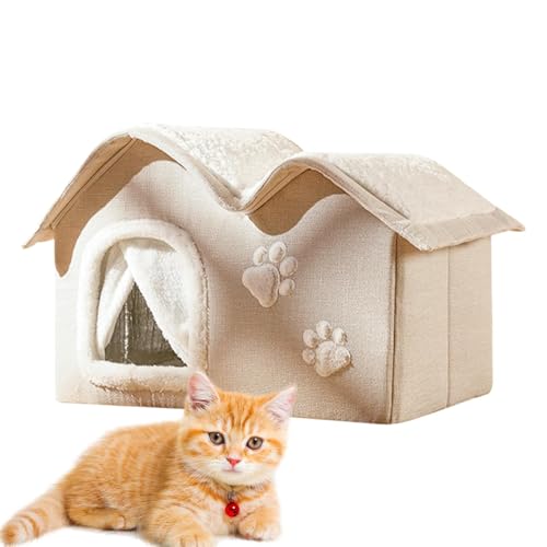 Warmes Katzenhaus für den Winter | Isoliertes beheiztes Katzenbett Höhle | Rutschfester Haustierunterstand für Katzen & kleine Hunde | Weiche Indoor & Outdoor Katze | Vielseitiges Haustierhaus für Warmes Katzenhaus für den Winter | Isoliertes beheiztes Katzenbett Höhle | Rutschfester Haustierunterstand für Katzen & kleine Hunde | Weiche Indoor & Outdoor Katze | Vielseitiges Haustierhaus für von lwxij