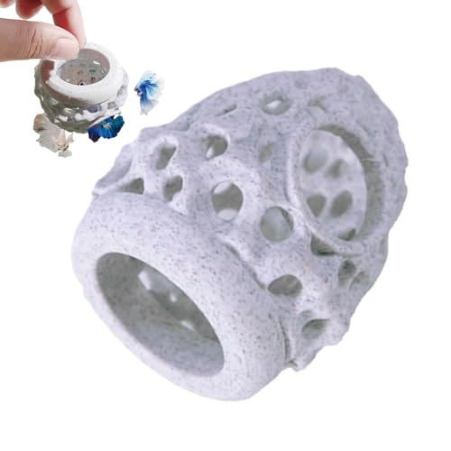 lwxij Aquariumhöhle | Betta-Höhle, Fischhaus für Aquarium, realistisches poröses Stein-Ornament-Zubehör, sicheres -Haus zum Klettern, Zucht, Ausruhen von lwxij