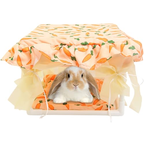 lyanny Hamster Versteck - Niedliches Kleintierversteck Häuschen Unterschlupf,Weiche Schlafstätte Für Frettchen Rennmaus Mäuse Kaninchen Spielzimmer Schlafzimmer Gemütlicher Ruheplatz von lyanny