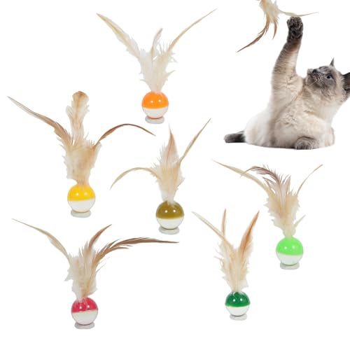 lyanny Katzen Spielball - Mit Fruchtmuster,6 Stück, Lustiges Haustierzubehör Für Spielen Werfen Springen Indoor-Aktivitäten lyanny Katzen Spielball - Mit Fruchtmuster,6 Stück, Lustiges Haustierzubehör Für Spielen Werfen Springen Indoor-Aktivitäten von lyanny