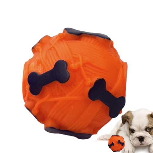 lyanny Leckerli-Spender für Hunde, Hund Kauspielzeug Leckerli Spender, Interaktiver Quietschball-Leckerli-Spender für Welpen, Leckerli Spielzeug für Hunde von lyanny
