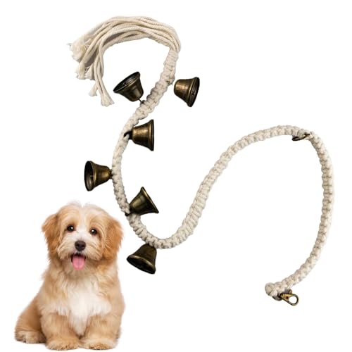 lygchii Hundeglocke für Tür Töpfchentraining, Verstellbare Hundetürklingeln, Hundetürklingel mit 6 extra lauten Glocken für Hundetraining lygchii Hundeglocke für Tür Töpfchentraining, Verstellbare Hundetürklingeln, Hundetürklingel mit 6 extra lauten Glocken für Hundetraining von lygchii
