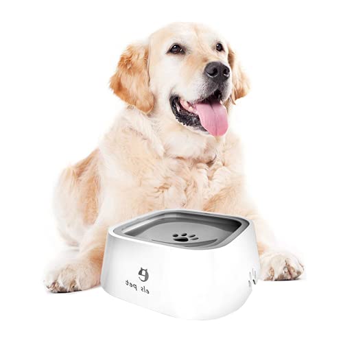 lyrlody Schwimmender Napf für Haustiere, Tropffreier Wassernapf für Hunde, Wasserbehälter für Haustiere, Welpen, Katzen und Kätzchen von lyrlody