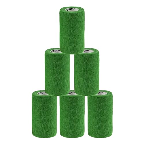 maDDma 1/3/6 Haftbandagen Größe+Farbe wählbar - selbsthaftende Bandage Fixierverband selbstklebend, Farbe:6 Stück | 10 cm | grün maDDma 1/3/6 Haftbandagen Größe+Farbe wählbar - selbsthaftende Bandage Fixierverband selbstklebend, Farbe:6 Stück | 10 cm | grün von maDDma