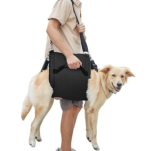 macto Hebegeschirr für Hunde - Rucksack Haustierbeinstütze,Atmungsaktive Treppenhilfe, verstellbare, robuste Gehhilfe für behinderte, alte, gelähmte Hunde macto Hebegeschirr für Hunde - Rucksack Haustierbeinstütze,Atmungsaktive Treppenhilfe, verstellbare, robuste Gehhilfe für behinderte, alte, gelähmte Hunde von macto
