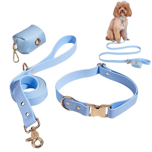 maddd Hundeleine und Hundehalsband,Welpenhalsbänder - Haustierhalsbänder Hundeleine - Tragbare Kombination aus Hundeleine und Halsbändern für kleine Haustiere, Welpen und Hunde von maddd